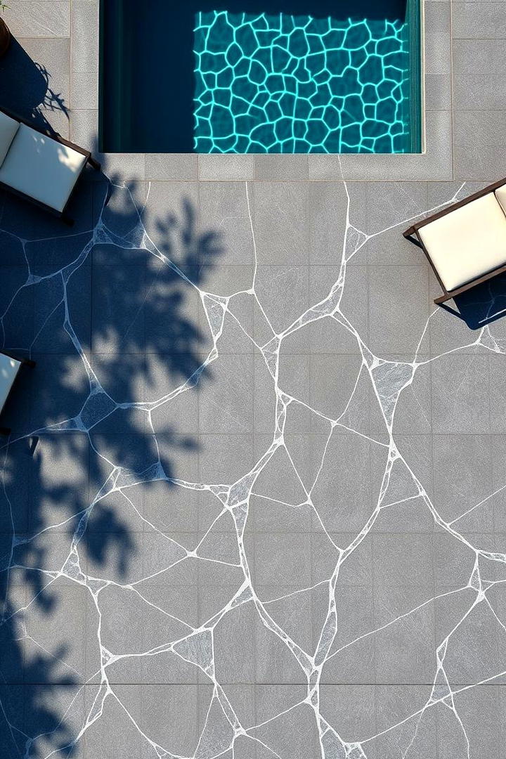 Stamped Concrete Sophistication - 30 Pavers Around Pool Ideas