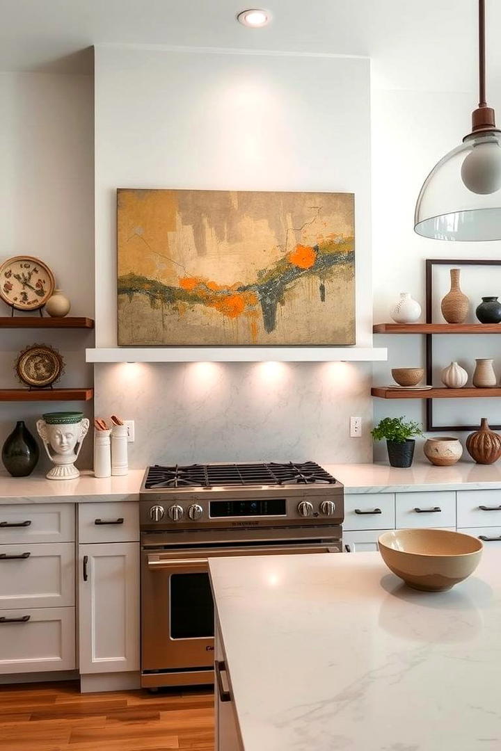 Statement Art Installations - 30 Eclectic Kitchen Ideas