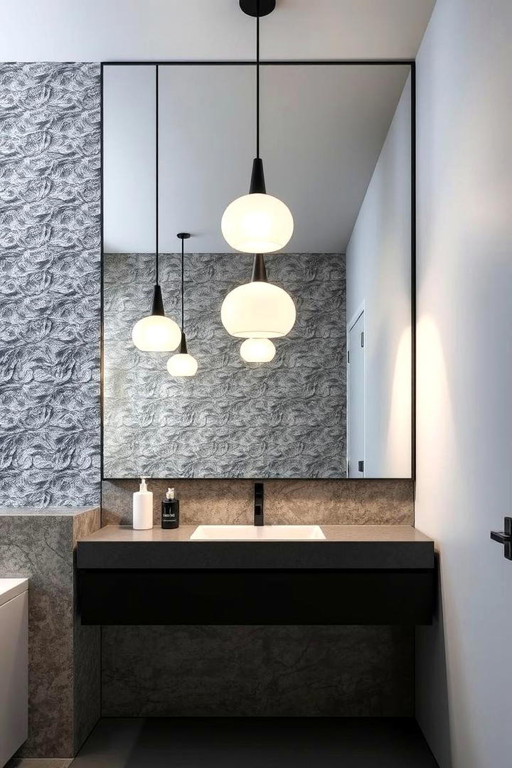 Statement Lighting - 21 Modern Bathroom Ideas