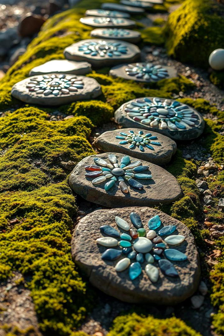 Stepping Stone Art - 30 Garden Art Ideas