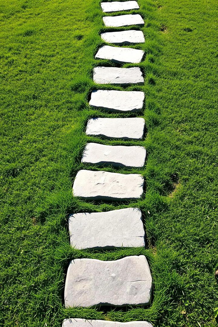 Stepping Stone Pathway - 17 Rock Walkway Ideas