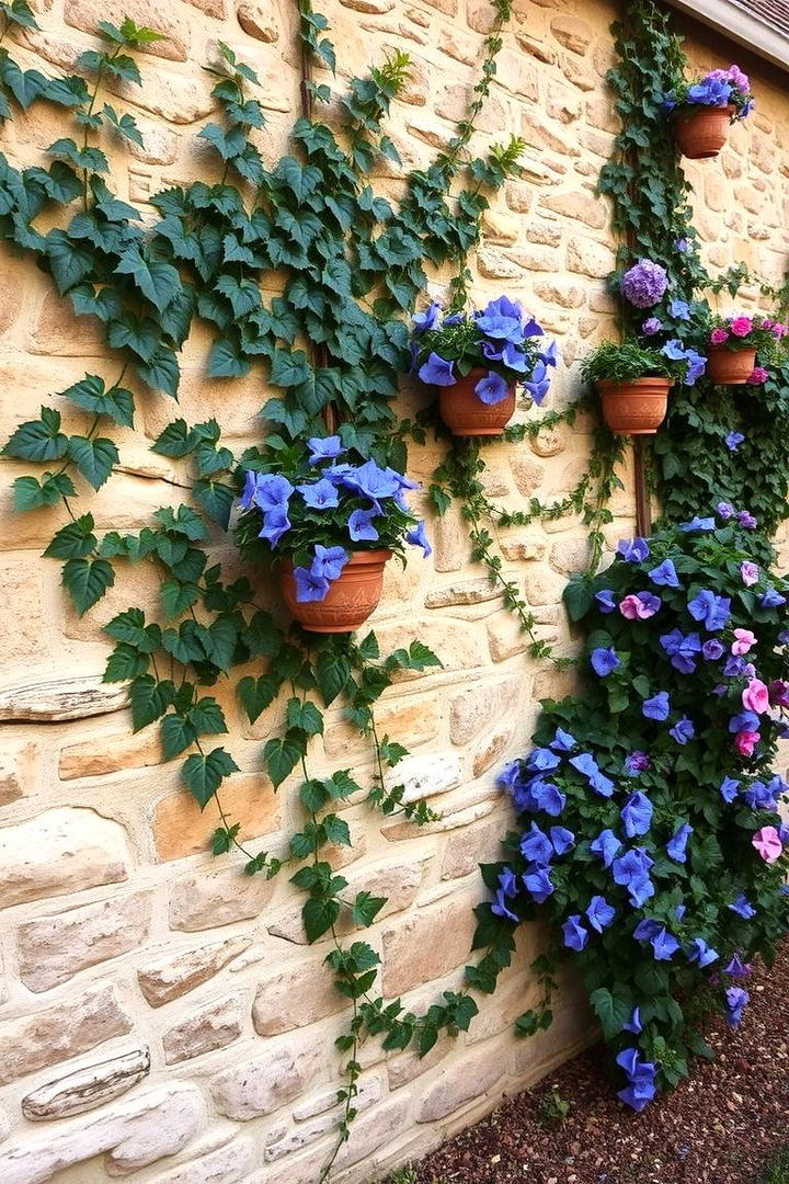 Stone Wall Accents - 21 Cottage Garden Ideas