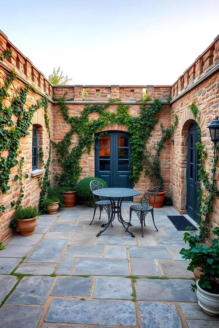 Stone or Brick Walls for Timeless Separation - 21 Patio Privacy Ideas