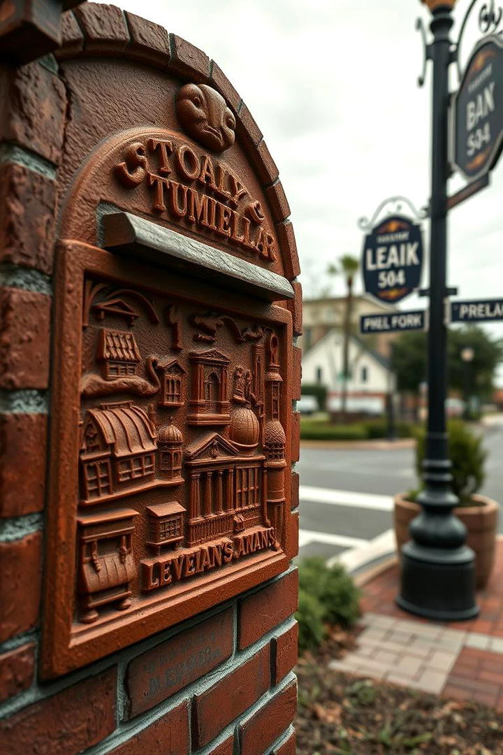 Storytelling Brick Mailbox - 30 Brick Mailbox Ideas