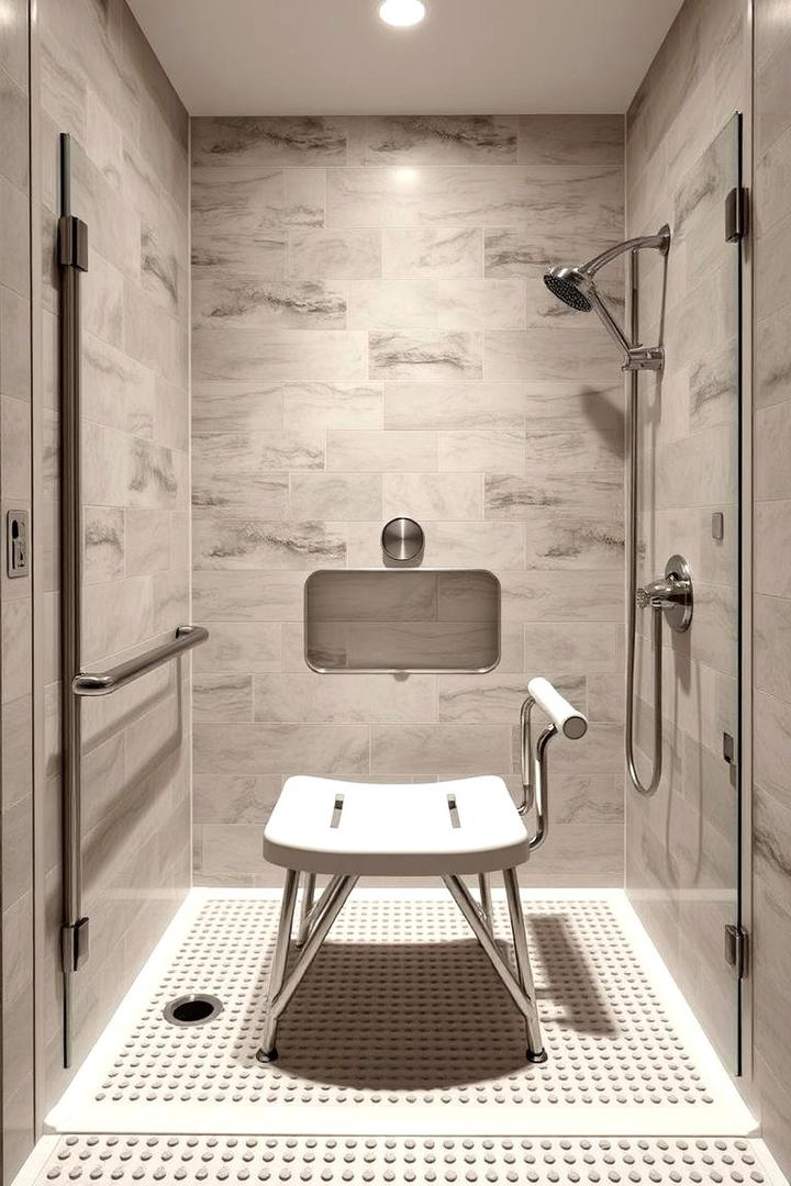 Streamlined Accessibility - 30 Doorless Walk In Shower Ideas