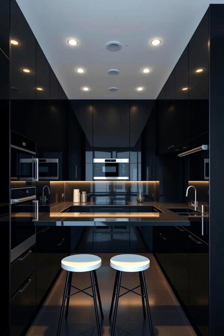 Streamlined Contemporary Look - 21 Kitchens With Black Cabinets