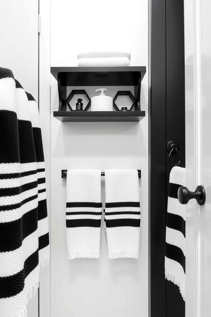 Striking Monochrome Details - 21 Black and White Bathroom Ideas