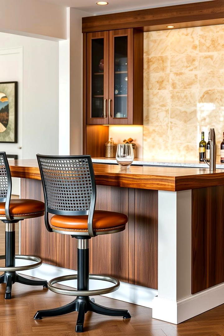 Stylish Bar Stools for Gathering - 30 Basement Furniture Ideas