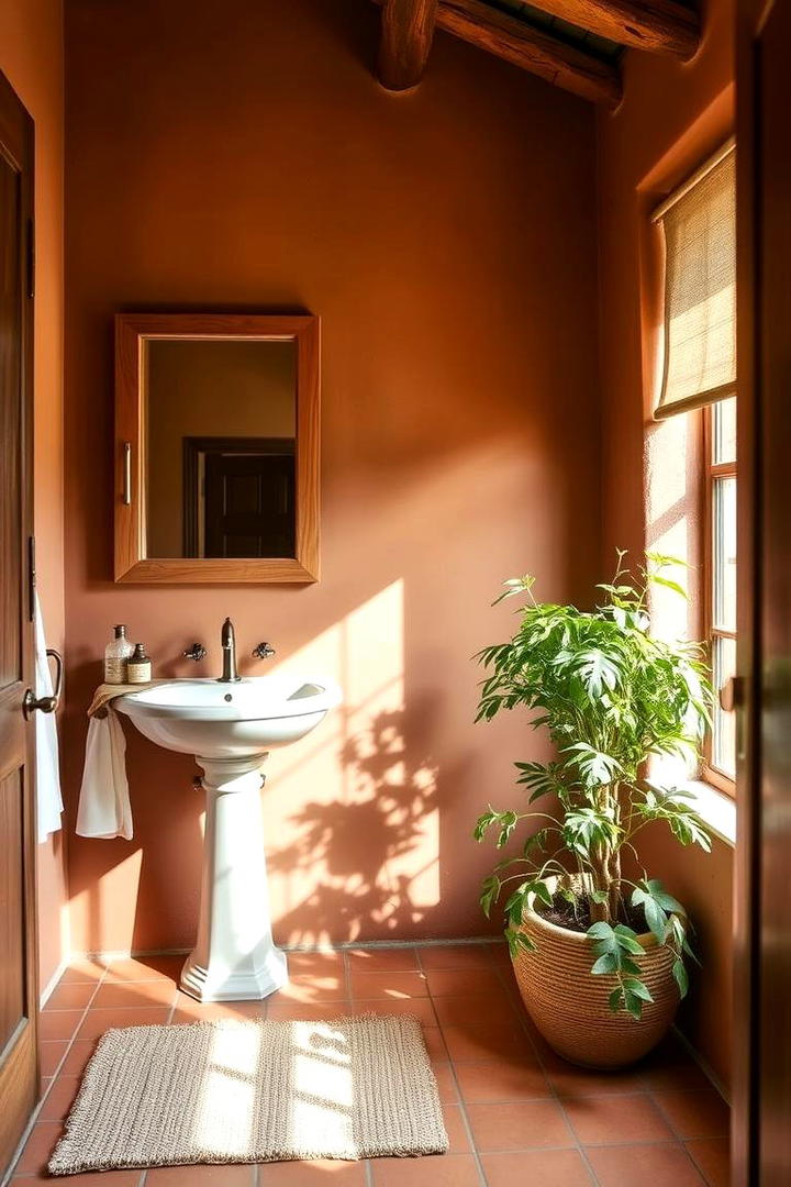 Subdued Earthy Colors - 30 Cottage Bathroom Ideas