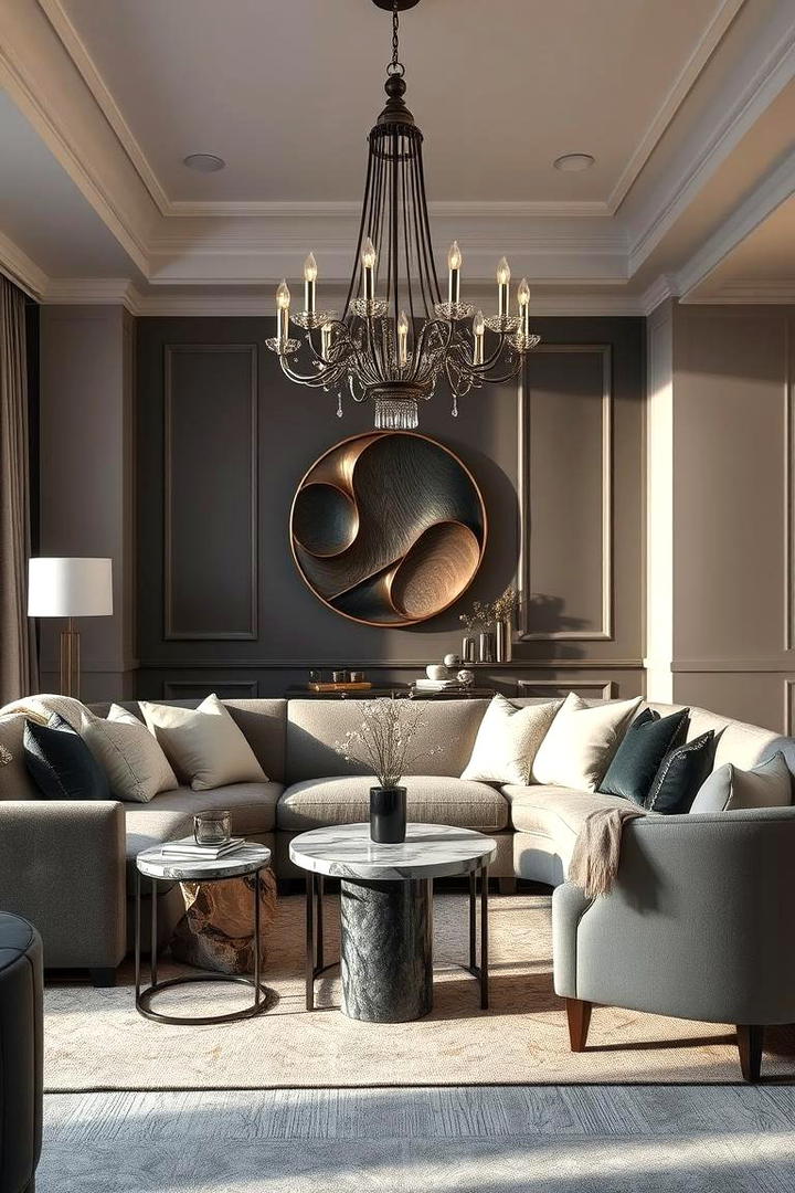 Subdued Luxury Appeal - 30 Grey and Cream Living Room Ideas