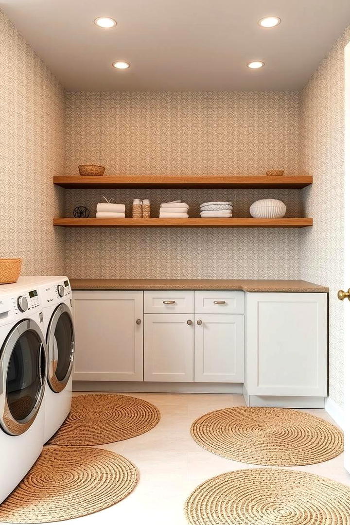 Subtle Beige Balance - 30 Laundry Room Paint Ideas