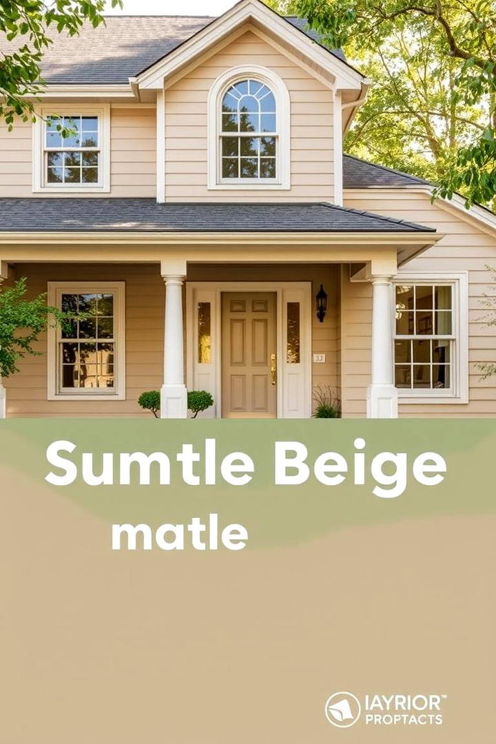 Subtle Beige Warmth - 21 Exterior House Colors  Inspiration