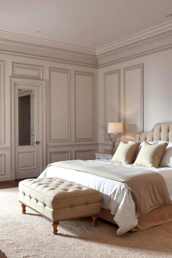 Subtle Contrast - 21 White Bedroom Ideas