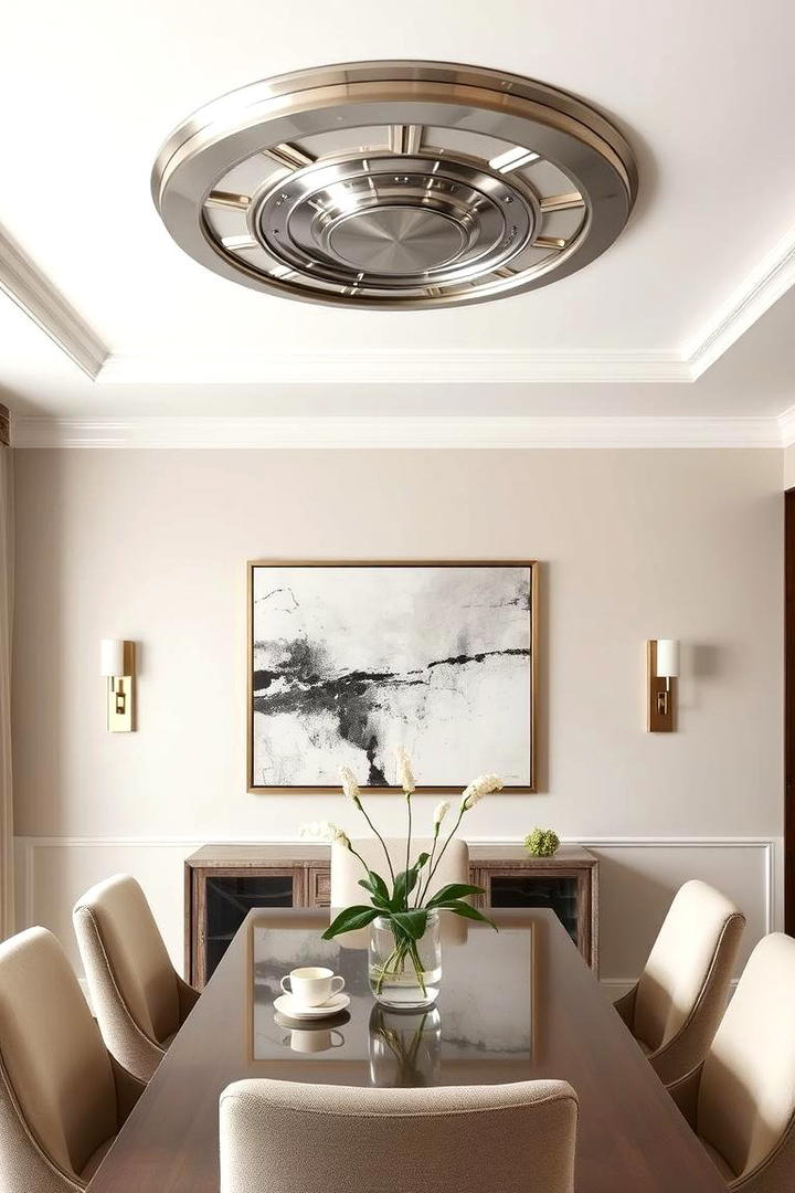 Subtle Decorative Accents - 30 Dining Room Ceiling Ideas