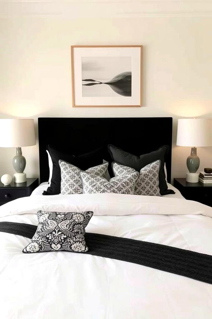 Subtle Details that Make an Impact - 21 Cream and Black Bedroom Ideas