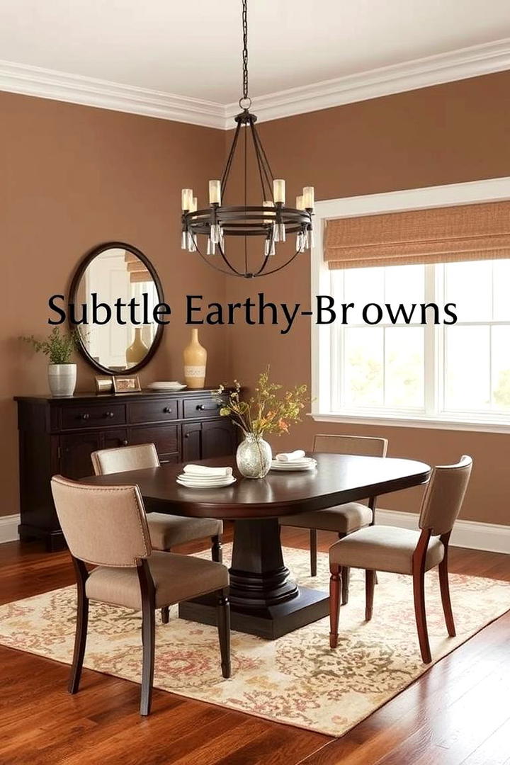 Subtle Earthy Browns - 21 Dining Room Paint Colors