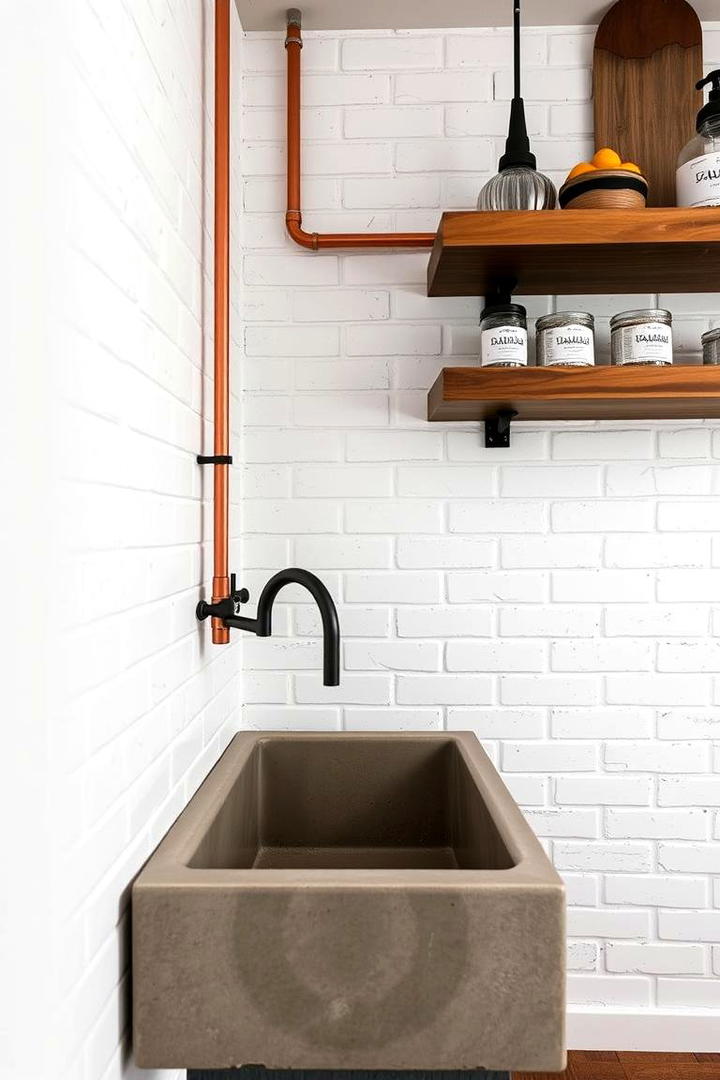 Subtle Industrial Touches - 21 Modern Farmhouse Bathroom Ideas