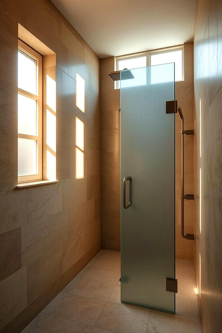 Subtle Natural Lighting - 30 Doorless Walk In Shower Ideas