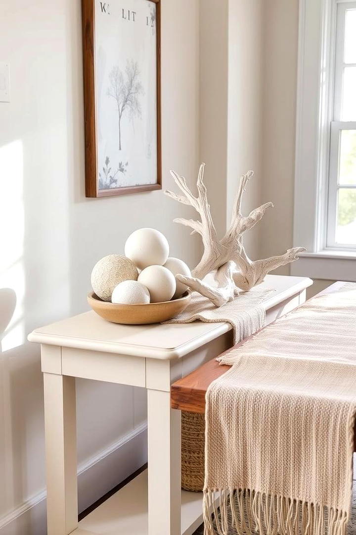 Subtle Neutrals - 30 Console Table Decor Ideas