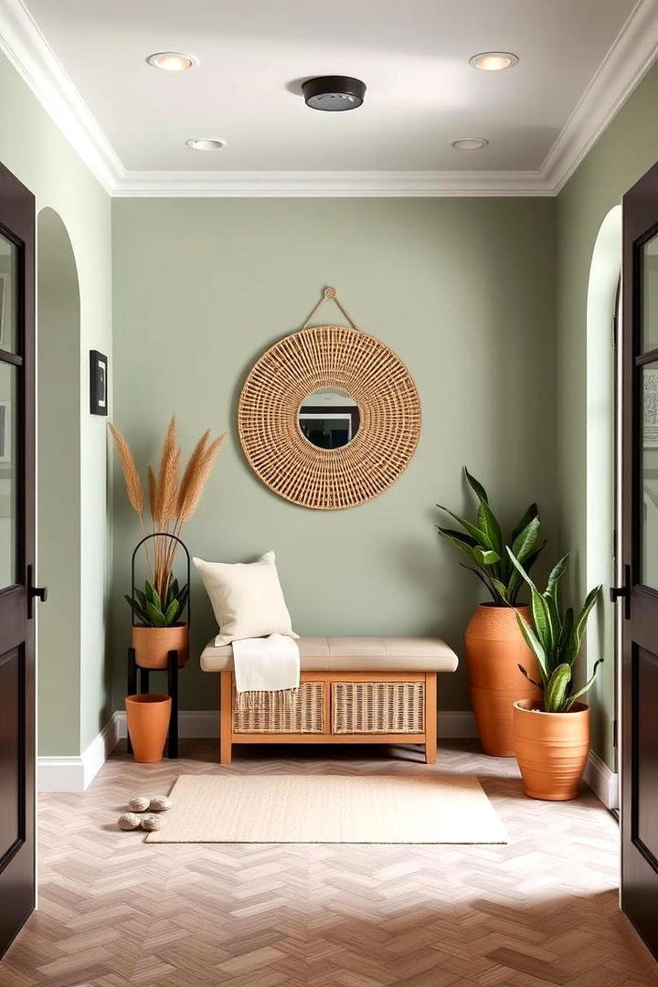 Subtle Sage Entryway - 30 Pastel Colour Ideas for Your Home