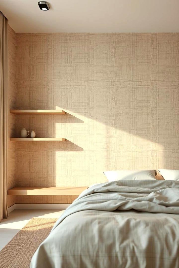 Subtle Textured Impressions - 21 Bedroom Wallpaper Ideas