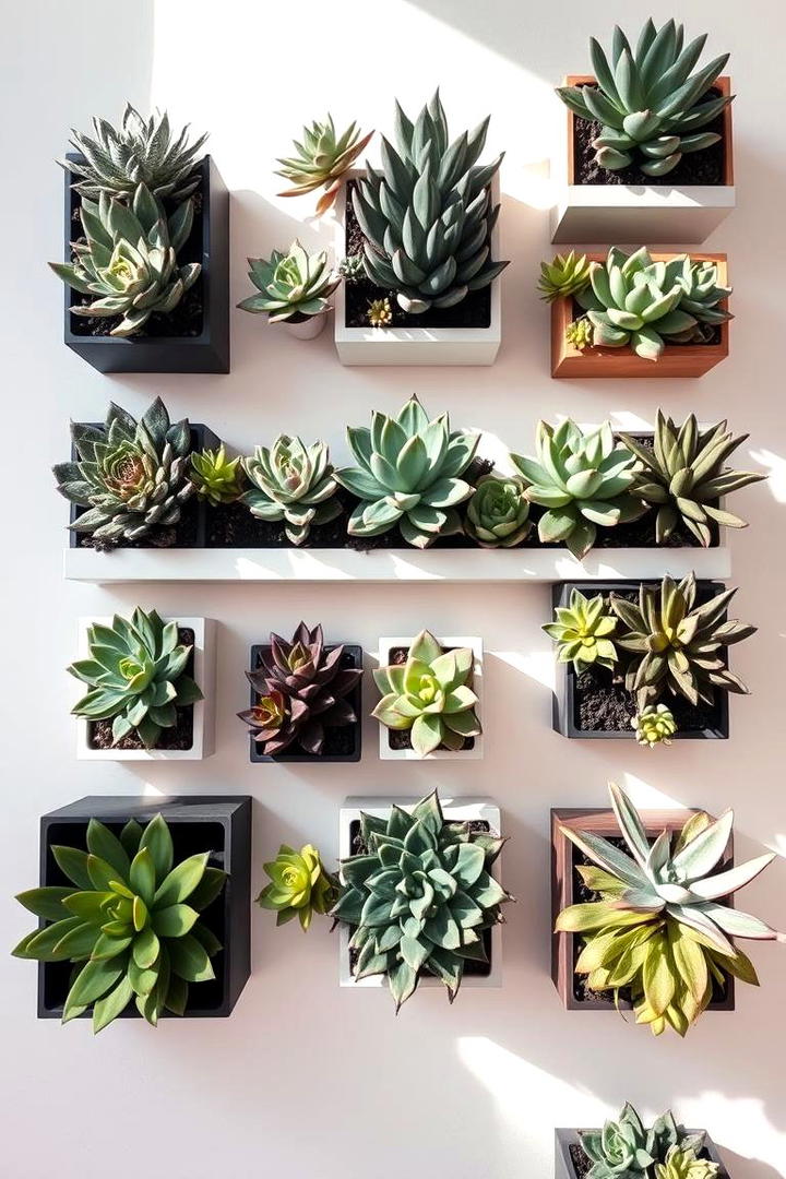 Succulent Oasis Wall - 30 Indoor Plant Wall Ideas