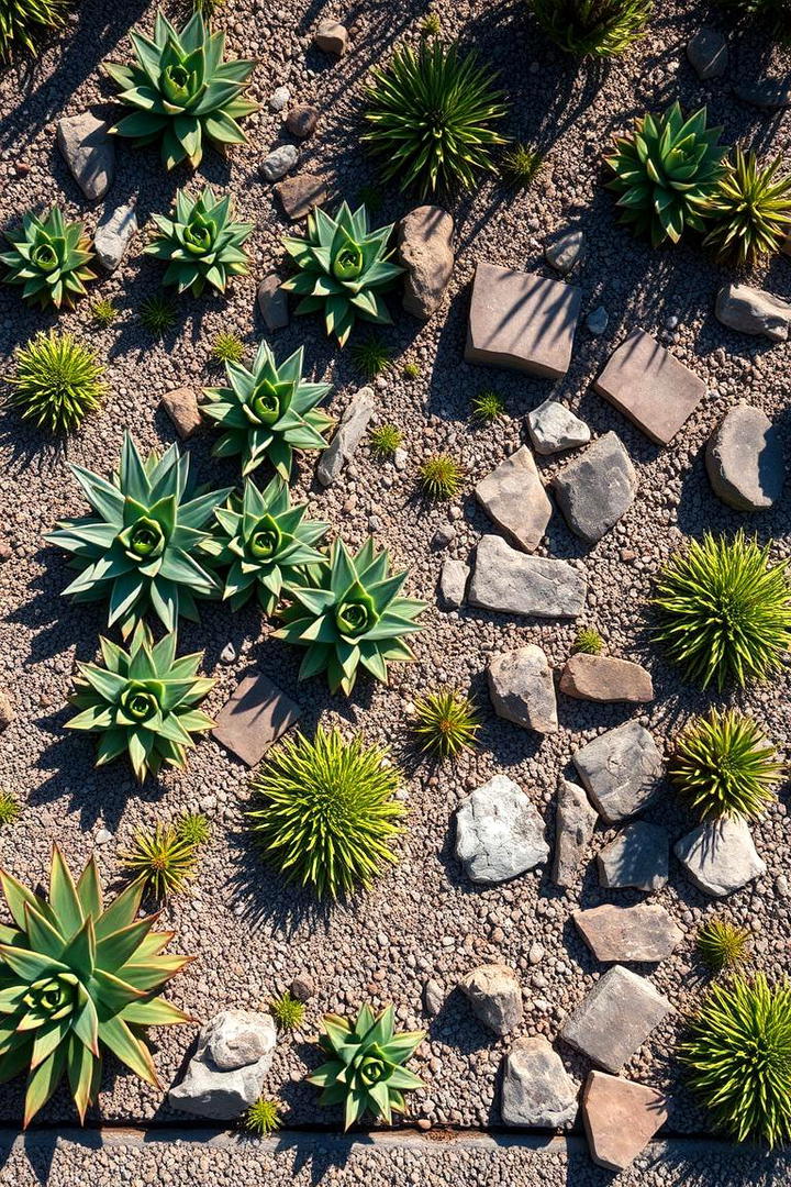 Succulent and Drought Resistant Garden - 30 Sloped Garden Ideas