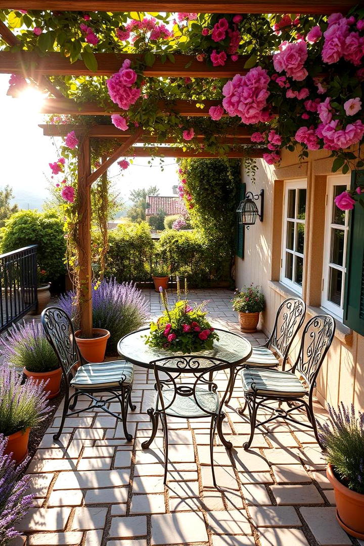 Sunlit Garden Patio - 21 Cottage Garden Ideas