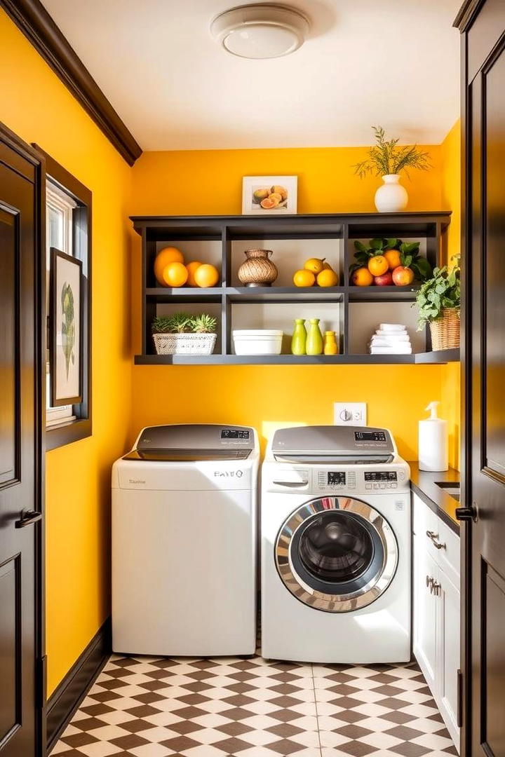 Sunny Citrus Yellow - 30 Laundry Room Paint Ideas