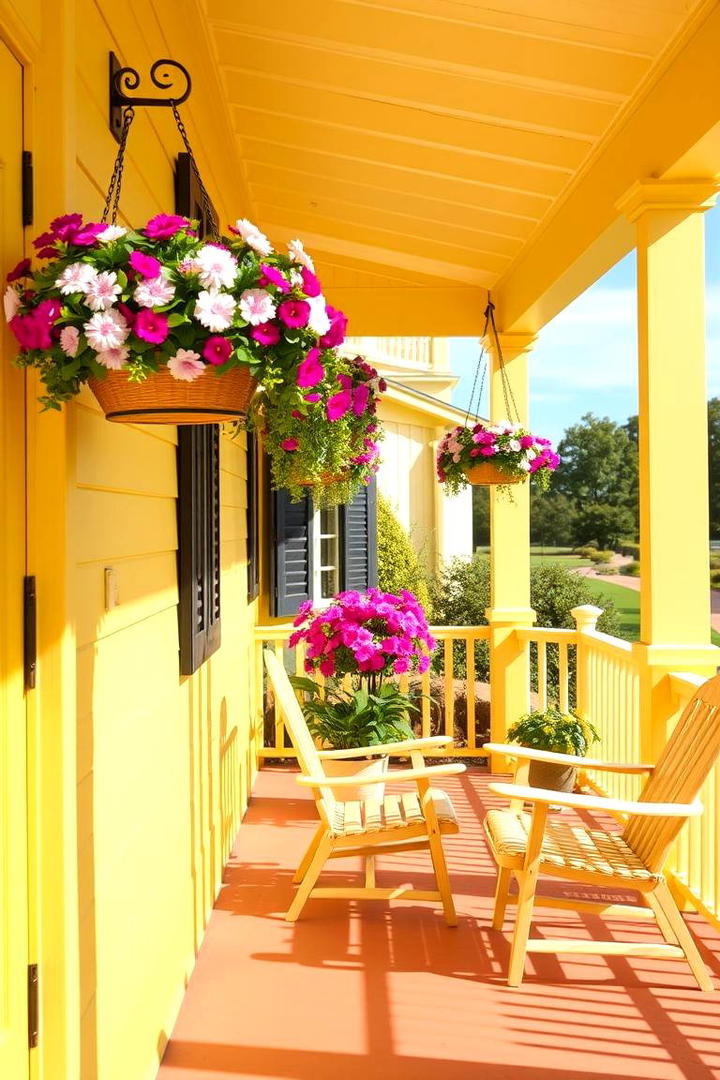 Sunny Yellow for Warmth and Cheer - 17 Porch Paint Colors