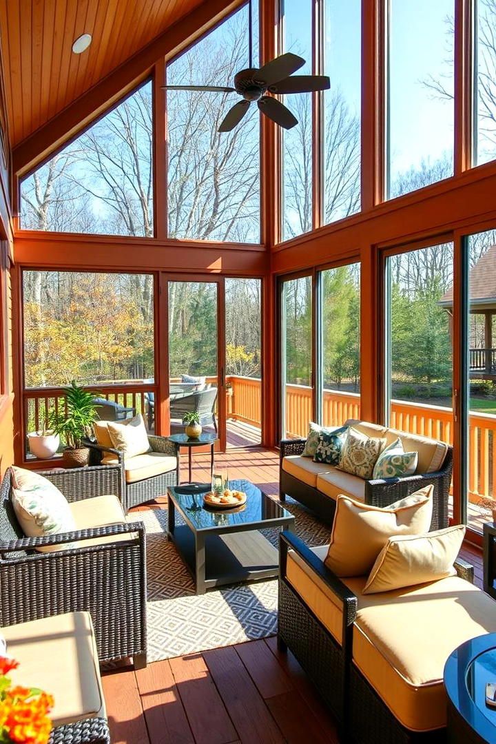 Sunroom Style Deck - 21 Backyard Deck Ideas