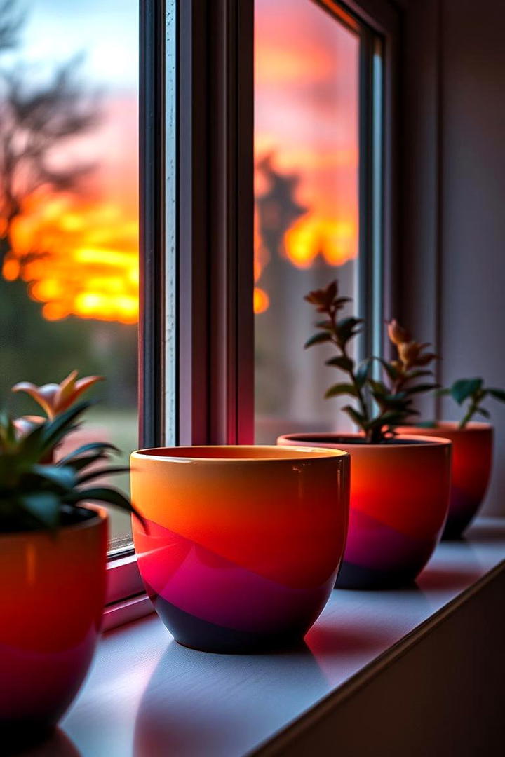 Sunset Spectrum Style - 21 Painted Pot Ideas