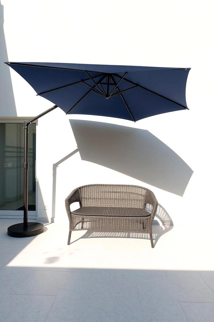 Sunshade Equipped Patio Umbrellas - 21 Outdoor Furniture Ideas