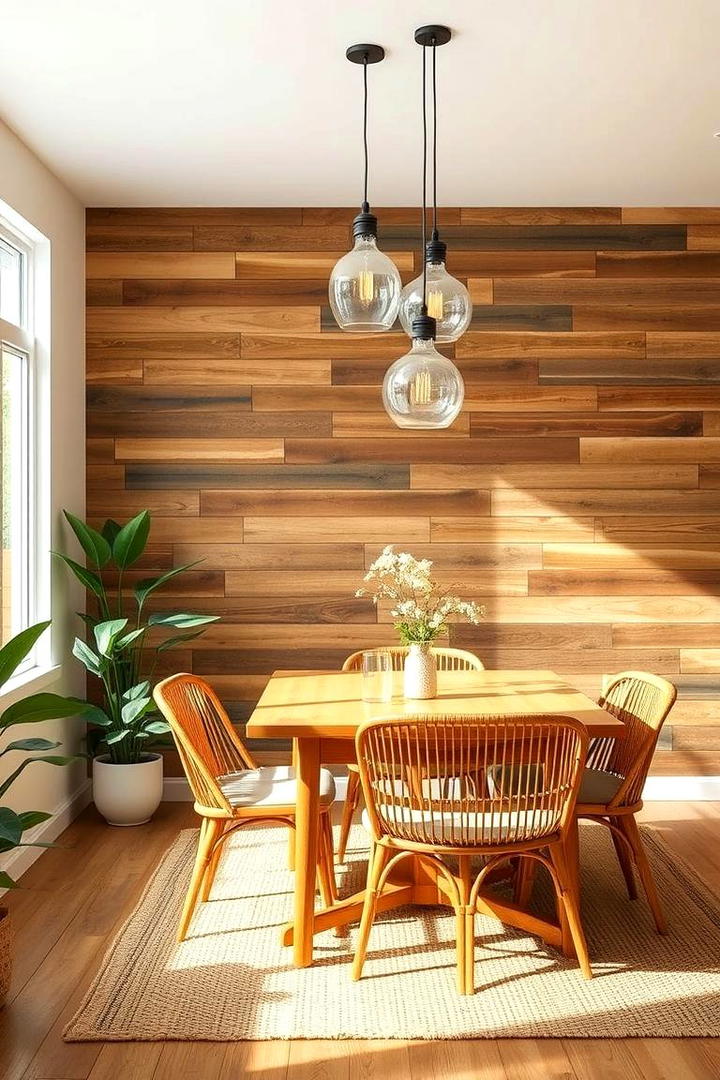 Sustainable Eco Friendly Materials - 30 Dining Room Accent Wall Ideas