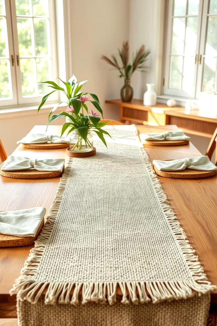 Sustainable Eco Friendly Table Runner - 21 Table Runner Ideas