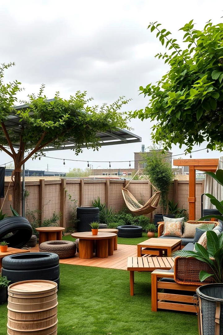 Sustainable Green Living Area - 21 Outdoor Living Room Ideas