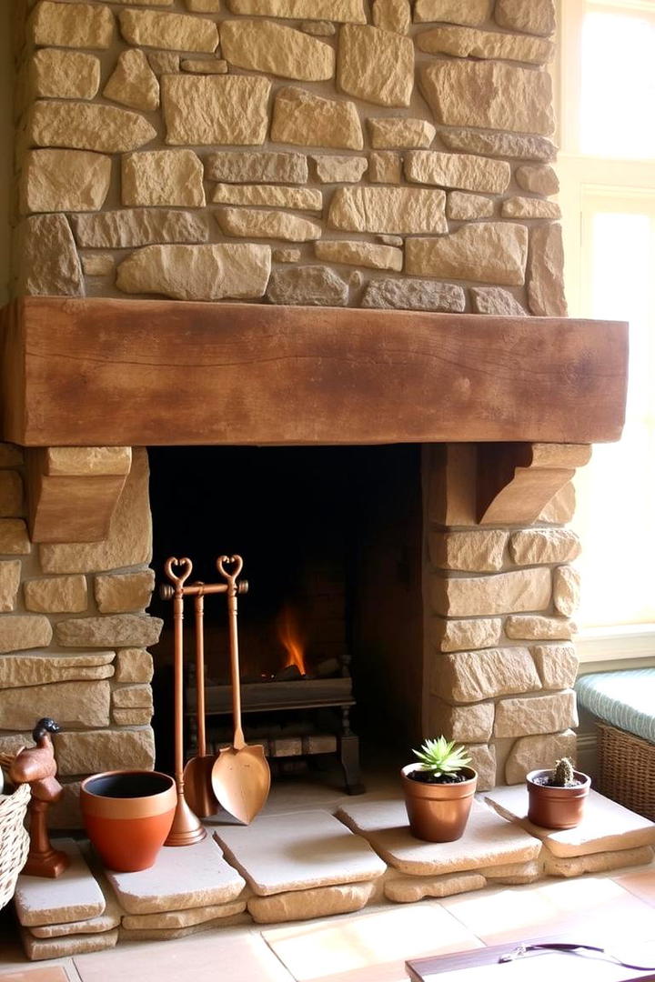 Sustainable Reclaimed Beauty - 21 Stone Fireplace Ideas