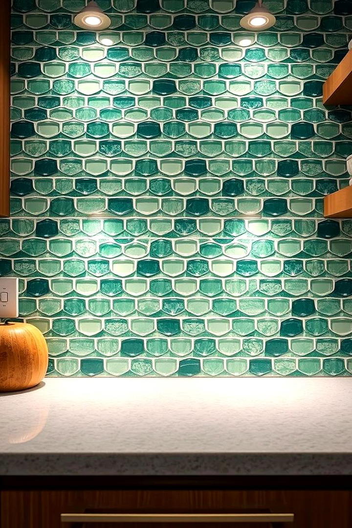 Sustainable Recycled Materials - 21 Kitchen Backsplash Ideas