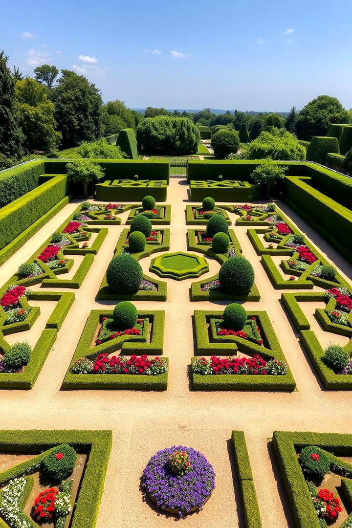 Symmetry and Geometric Patterns - 30 Parterre Garden Ideas