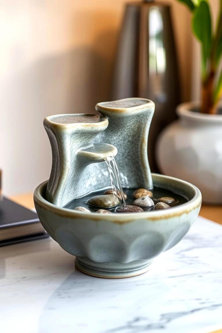 Tabletop Mini Fountain - 21 Water Feature Ideas