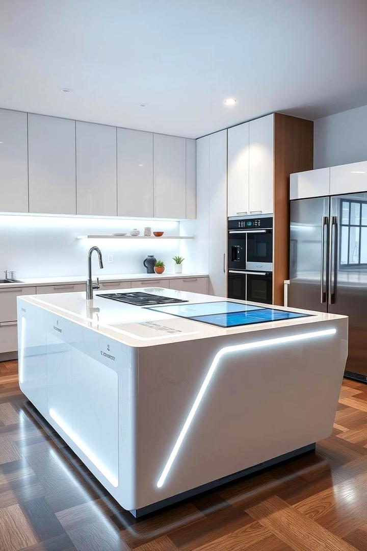 Technologically Enhanced Surfaces - 30 kitchen island decor ideas