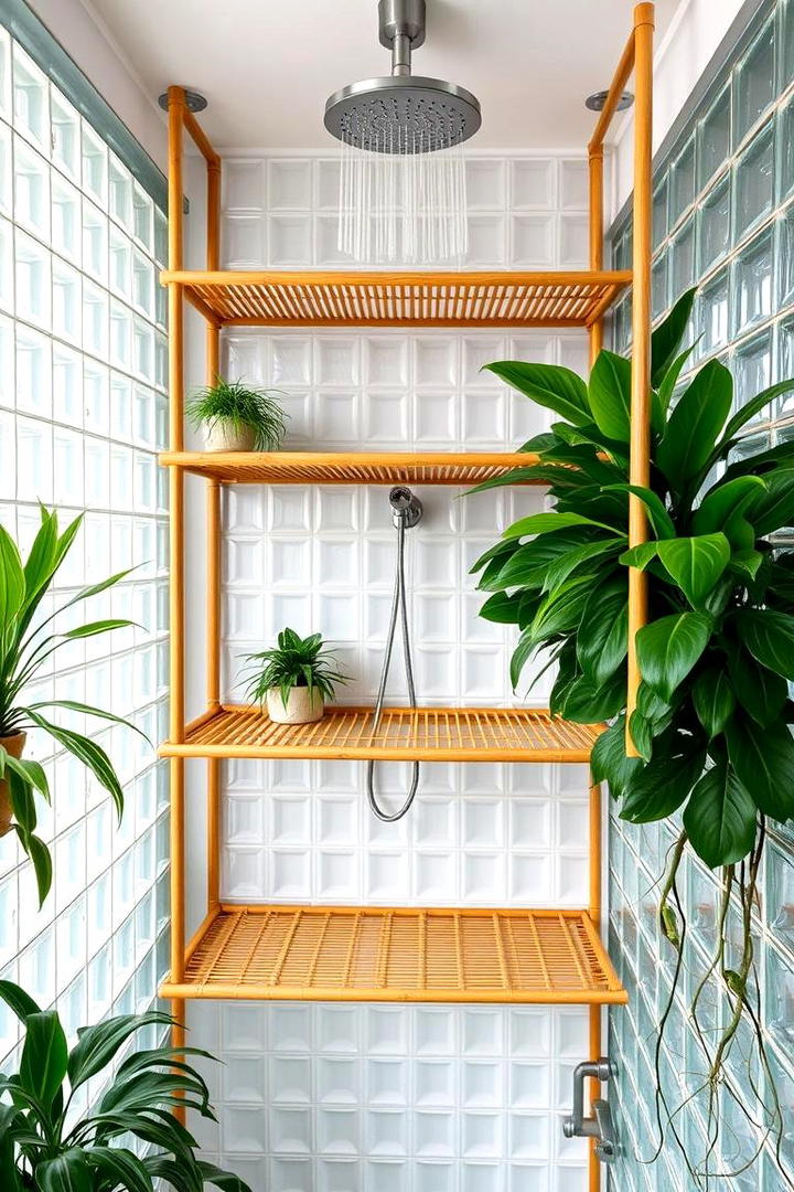 Tension Rod Shelves for Flexible Solutions - 30 Shower Storage Ideas