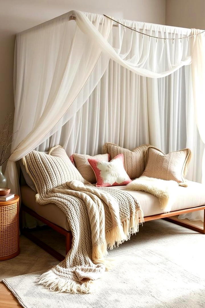 Textile Layering Mastery - 30 Boho Living Room Ideas