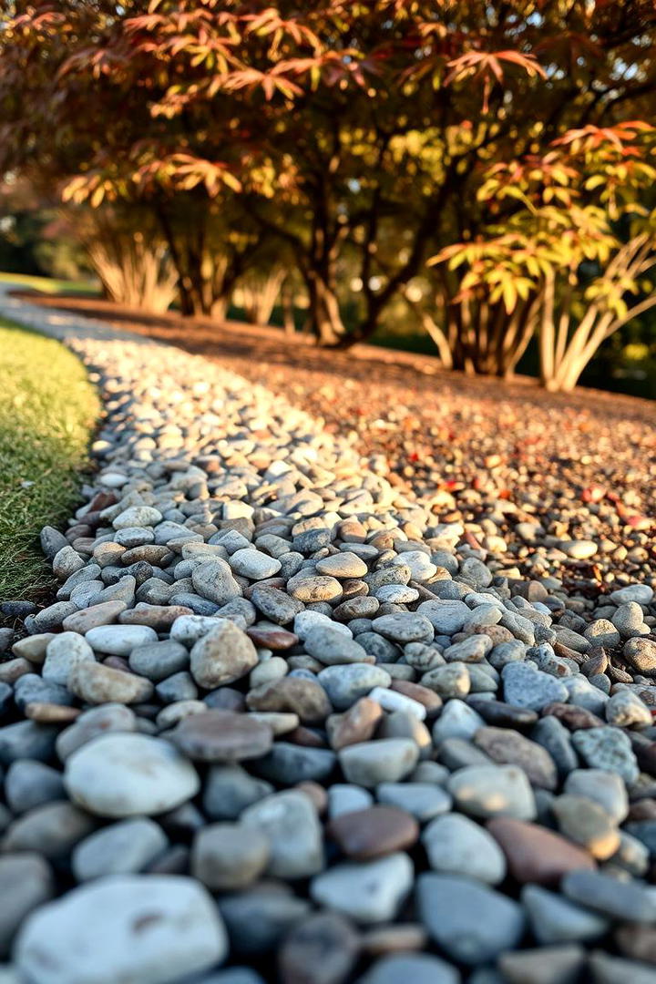 Textured Aggregate Edging - 30 Modern Garden Edging Ideas