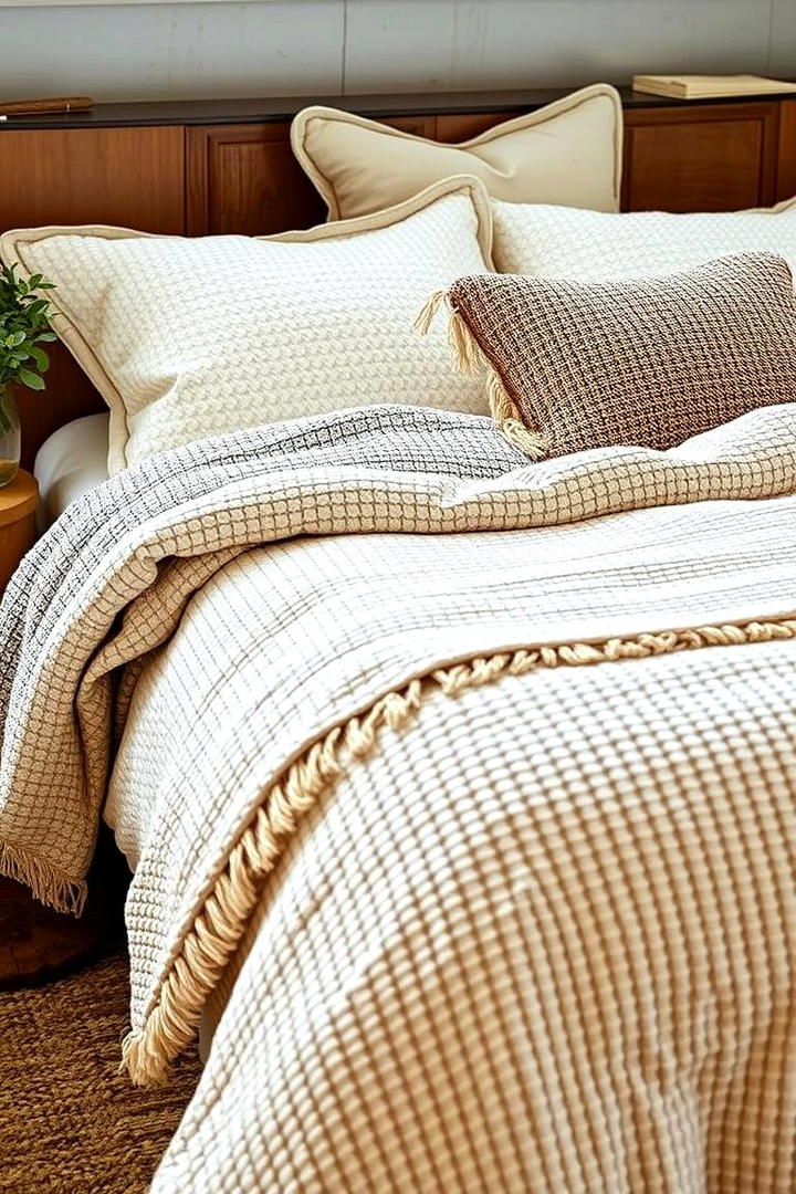 Textured Bedding - 21 Cozy Bedroom Ideas