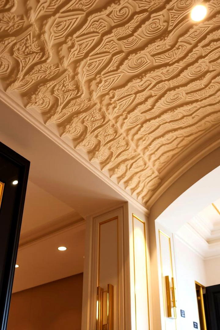 Textured Layered Crown Molding - 21 Crown Molding Ideas