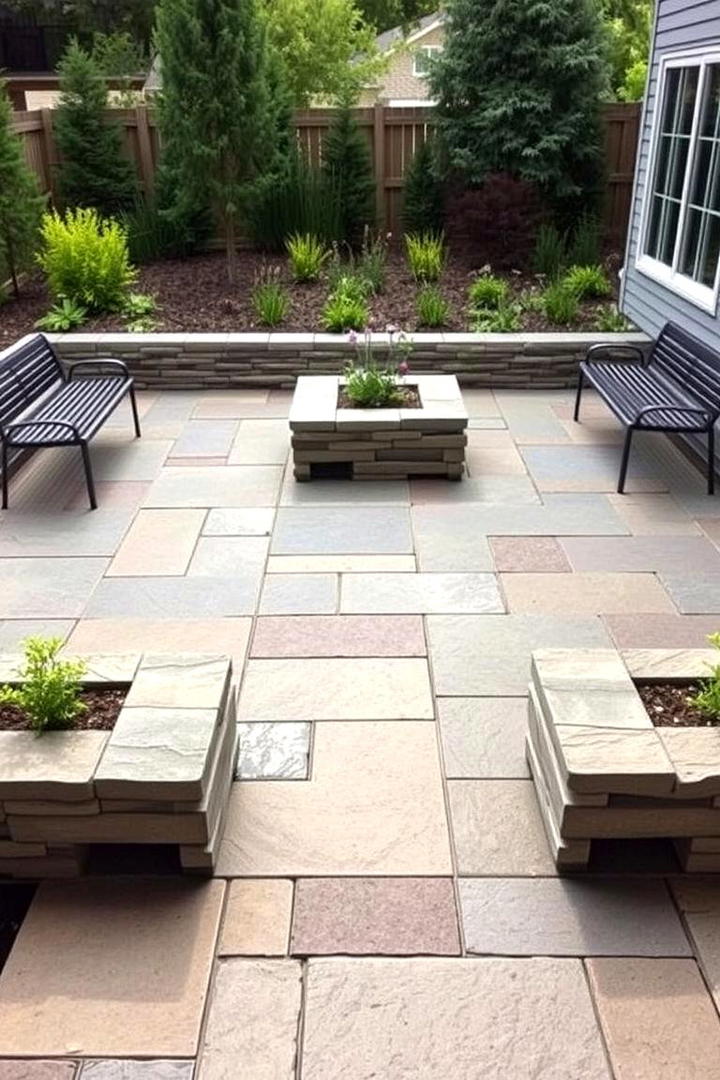 Textured Layers of Interest - 21 Stamped Concrete Patio Ideas