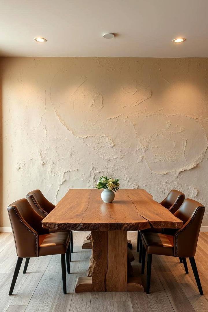 Textured Plaster Finishes - 30 Dining Room Accent Wall Ideas