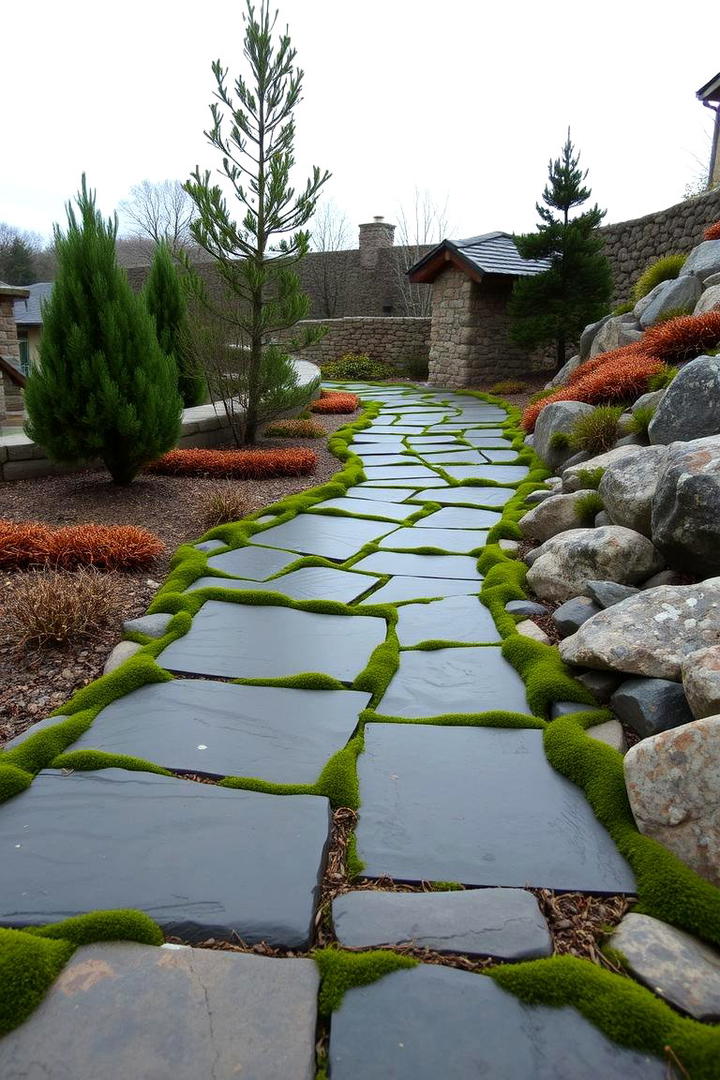 Textured Stone Pathways - 21 Patio Decor Ideas