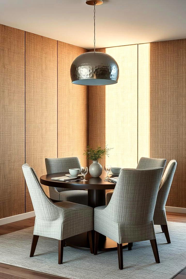 Textured Walls Dining - 30 Dining Room Ideas